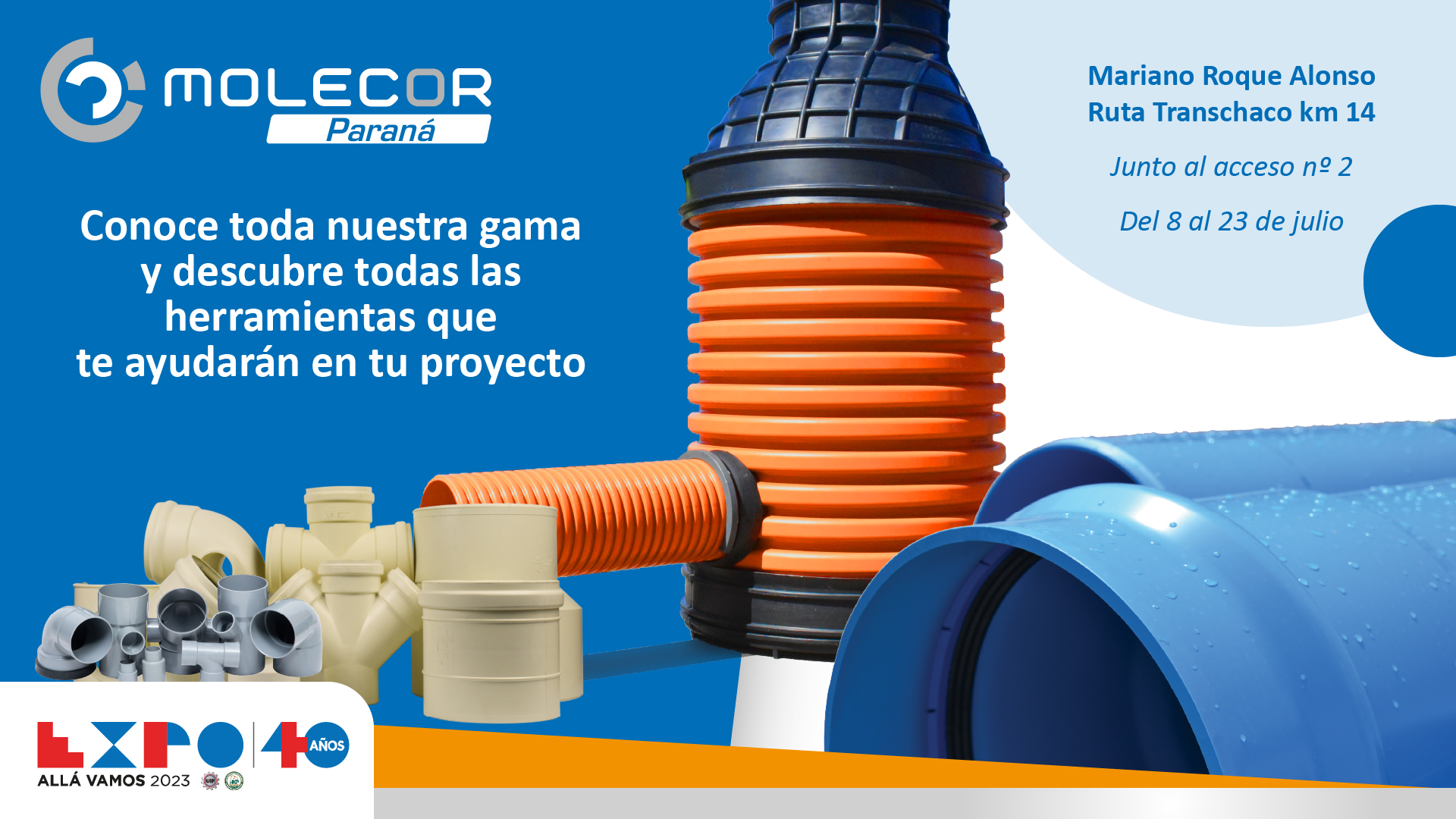 Molecor participa en Expo Mariano Roque Alonso para presentar toda su gama de productos
