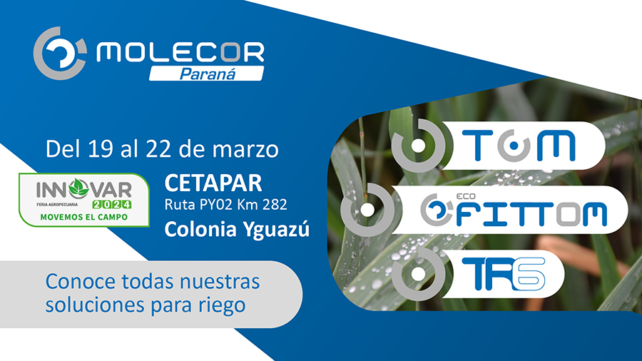 Molecor Paraná asiste a INNOVAR, feria agropecuaria en Colonia Yguazú. Marzo 2024