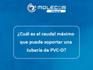 ¿Cuál es el caudal máximo que puede soportar una tubería de PVC-O?