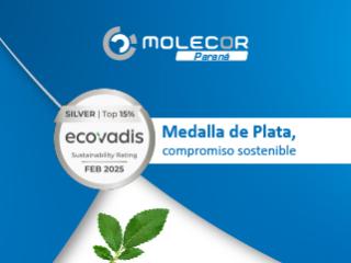 Medalla de Plata: EcoVadis reconoce el compromiso de Molecor con la sostenibilidad