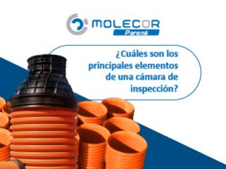 ¿Cuáles son los principales elementos de una cámara de inspección?