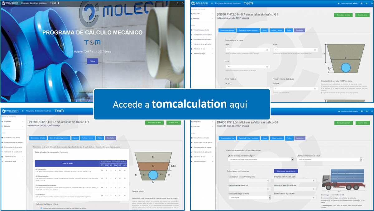 programa de calculo mecanico de Molecor programa de calculo mecanico de Molecor